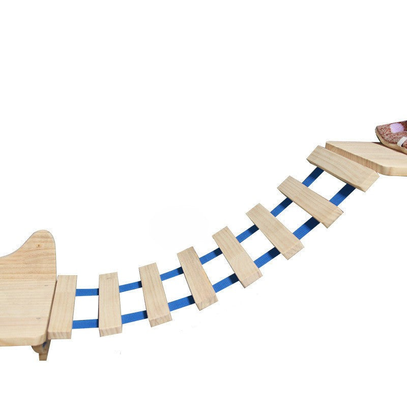 Καδράκι τοίχου για γάτα με αναρτημένη πλατφόρμα και σκάλα