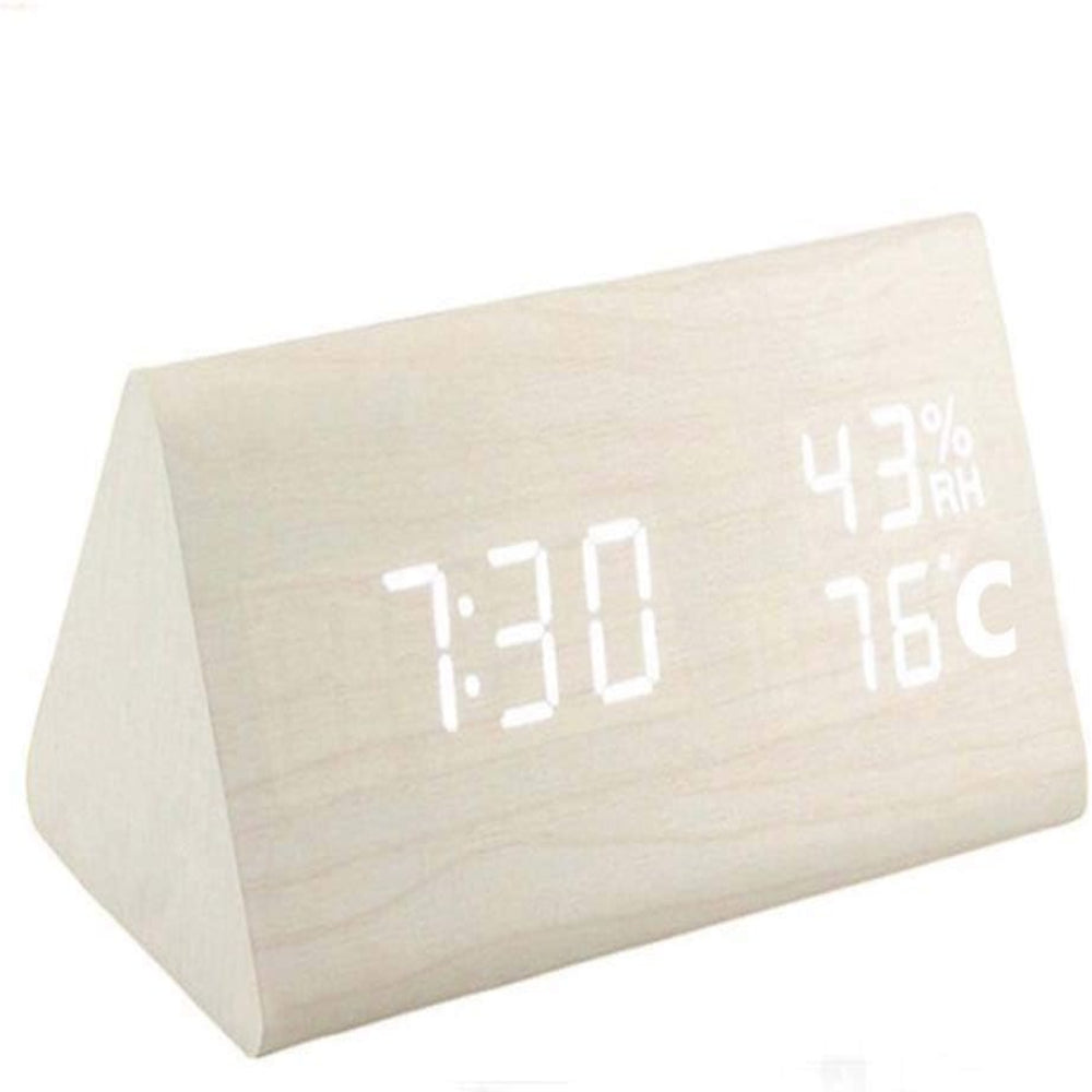 LED-klocka med röststyrning – Modern design och smart funktionalitet