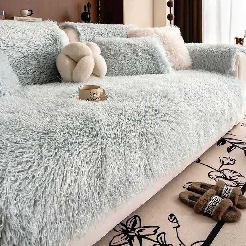 Soft Plush Sofa Cover - Absolute Comfort and Elegant Style