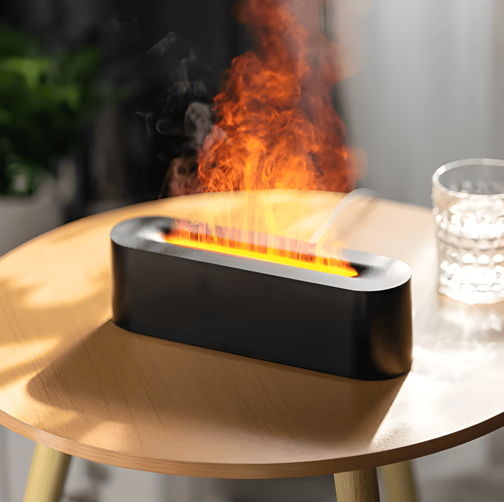 USB Aroma Diffuser med flerfarvet LED-belysning - afslappende atmosfære og let tåge