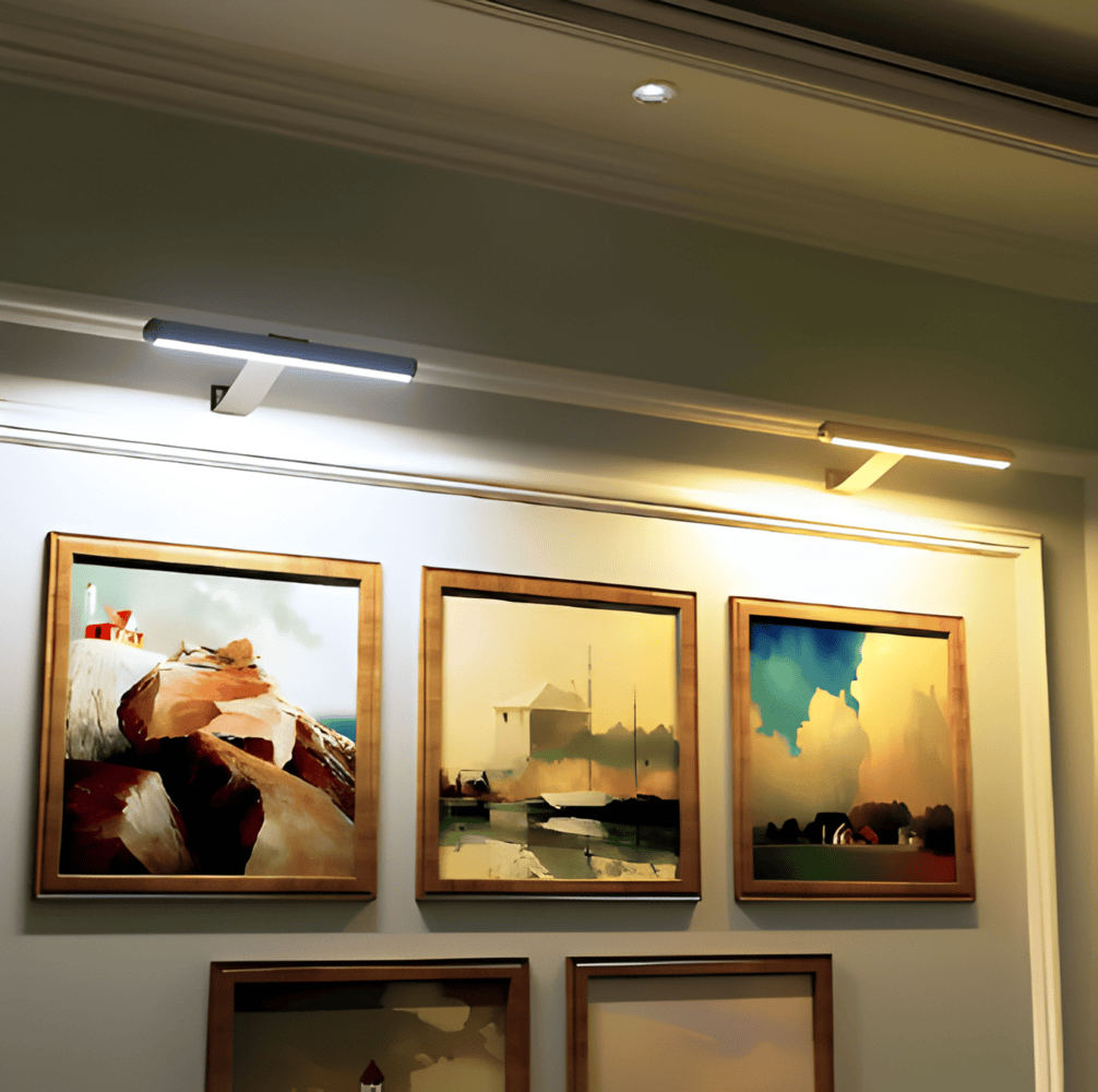 Trådlös USB-uppladdningsbar LED-vägglampa - full rotation och bekväm laddning