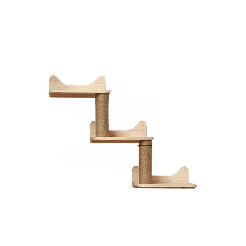 Καδράκι τοίχου για γάτα με αναρτημένη πλατφόρμα και σκάλα