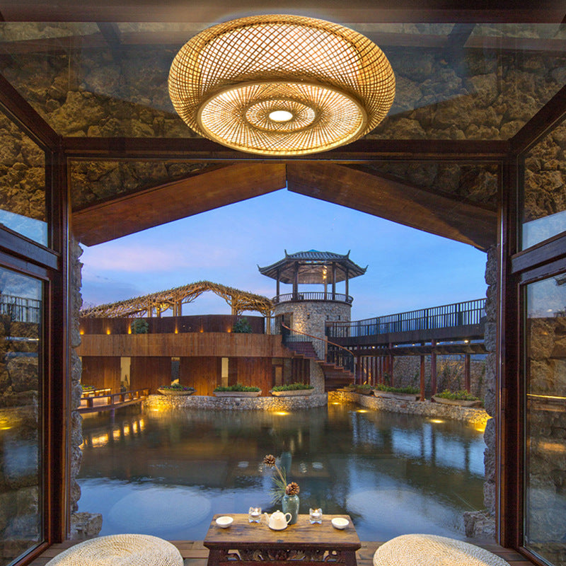 Natural Bamboo Hanging Lamp - Elegance and Authenticity