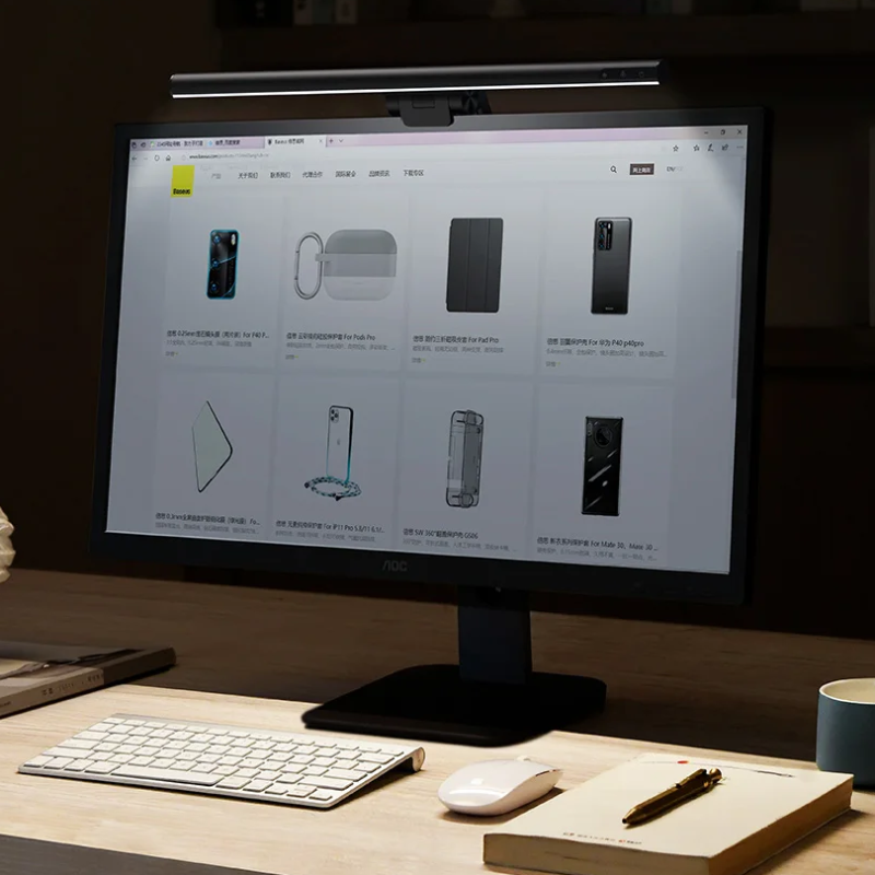 LED Desk Lamp - Wireless Lighting for Screen