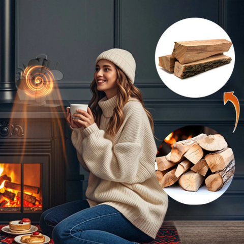 Peisvifte med 5 blader — Optimal varmefordeling