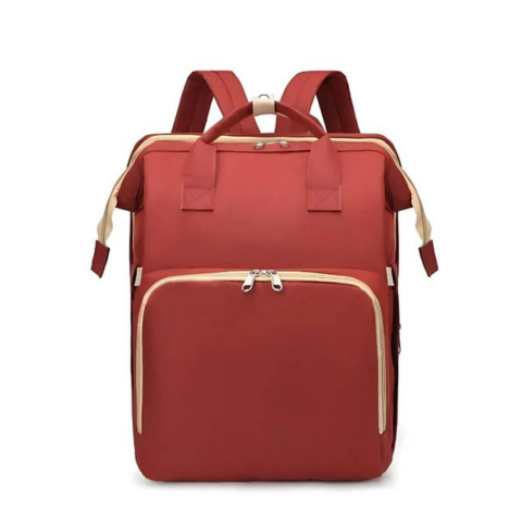 Detský cestovný batoh - sklápacie lôžko a zabudovaný úložný priestor