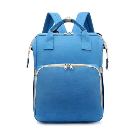 Detský cestovný batoh - sklápacie lôžko a zabudovaný úložný priestor