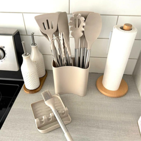 12ピースシリコーン調理器具セット-完全&快適に使用する