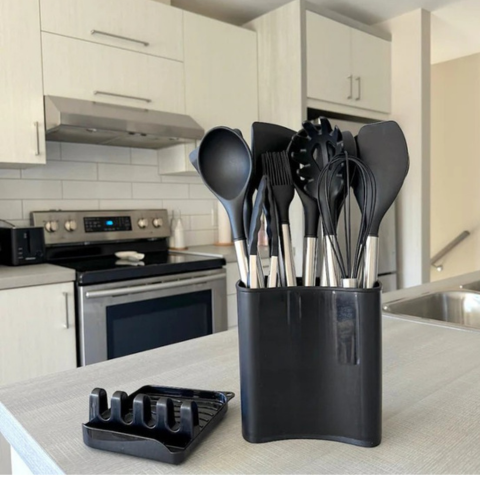 12ピースシリコーン調理器具セット-完全&快適に使用する