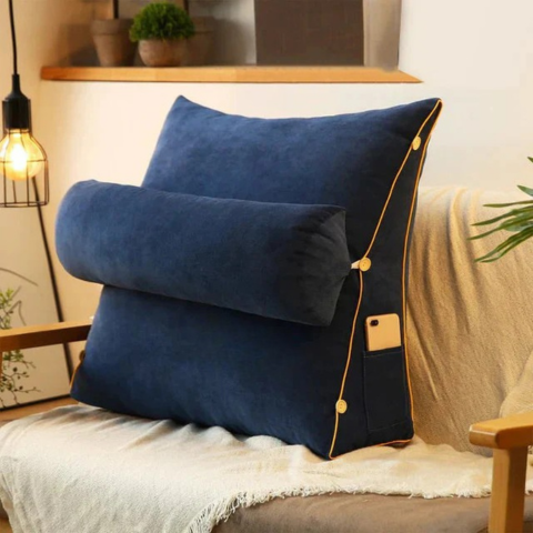 Pernă de Susținere Dorsală – Formă în Colț pentru o Postură Ideală