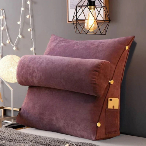 Pernă de Susținere Dorsală – Formă în Colț pentru o Postură Ideală