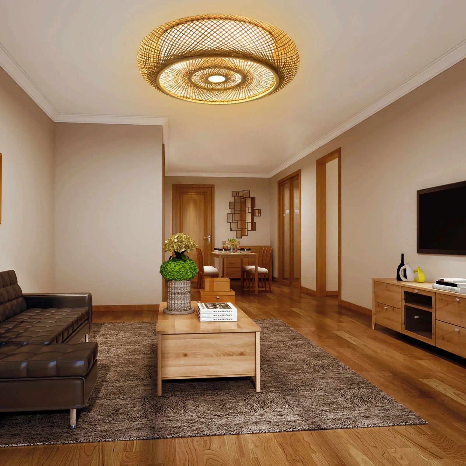 Natural Bamboo Hanging Lamp - Elegance and Authenticity