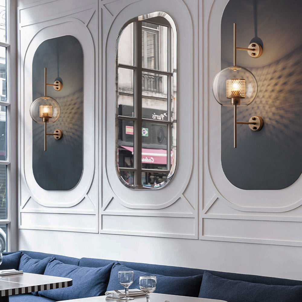 Industriel geometrisk væglampe - stil og modernitet