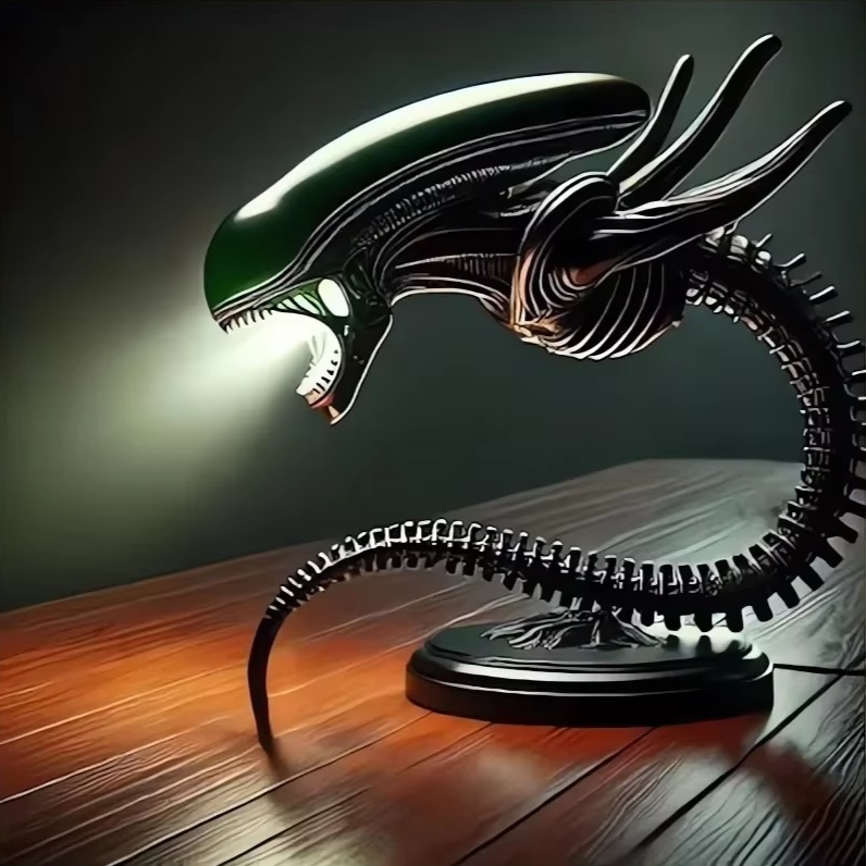 Lampada da Scrivania LED — Ispirazione Xenomorfa
