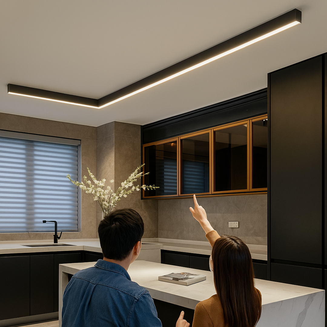 Minimalistisk LED Loftlampe - Skandinavisk Design