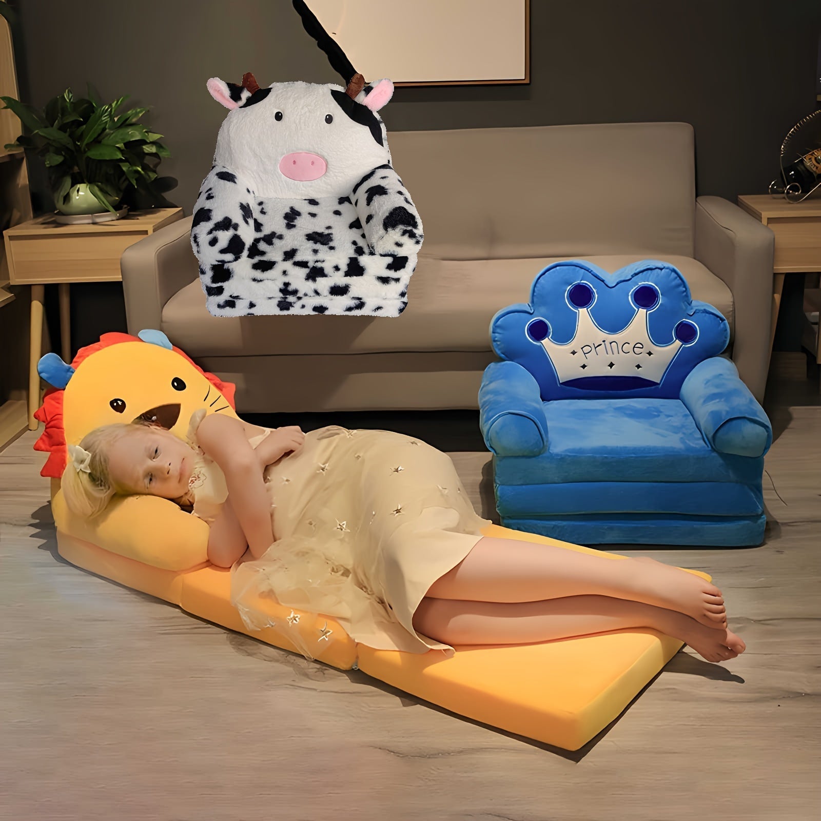 子供用折りたたみソファ – スペースの節約と楽しいスタイル