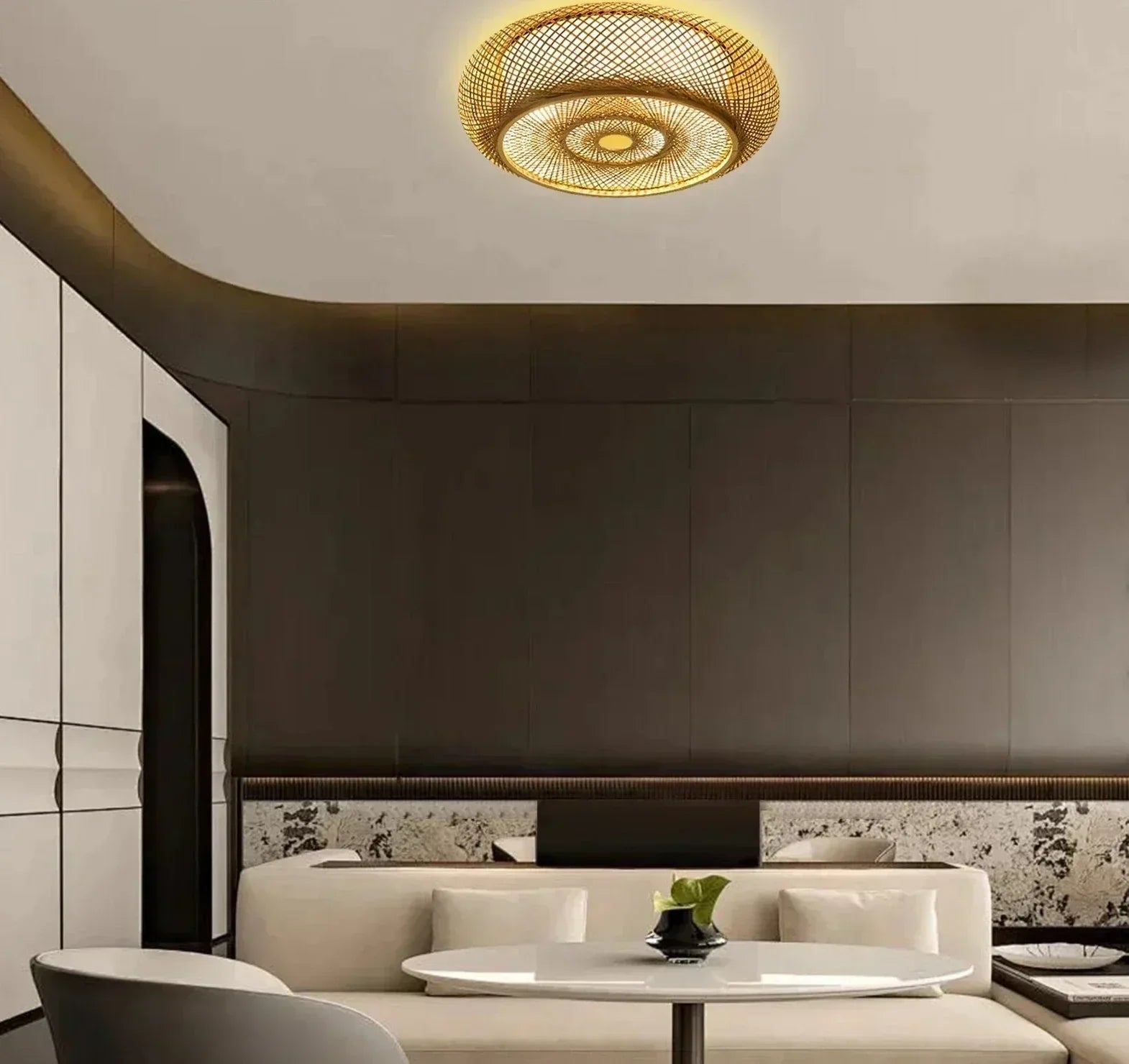 Natural Bamboo Hanging Lamp - Elegance and Authenticity