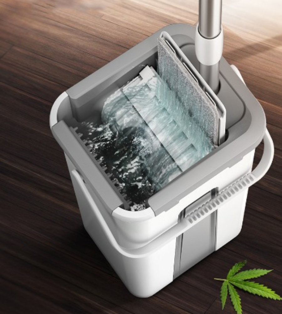 عصا تنظيف سحرية مع دلو — تنظيف سهل وسريع