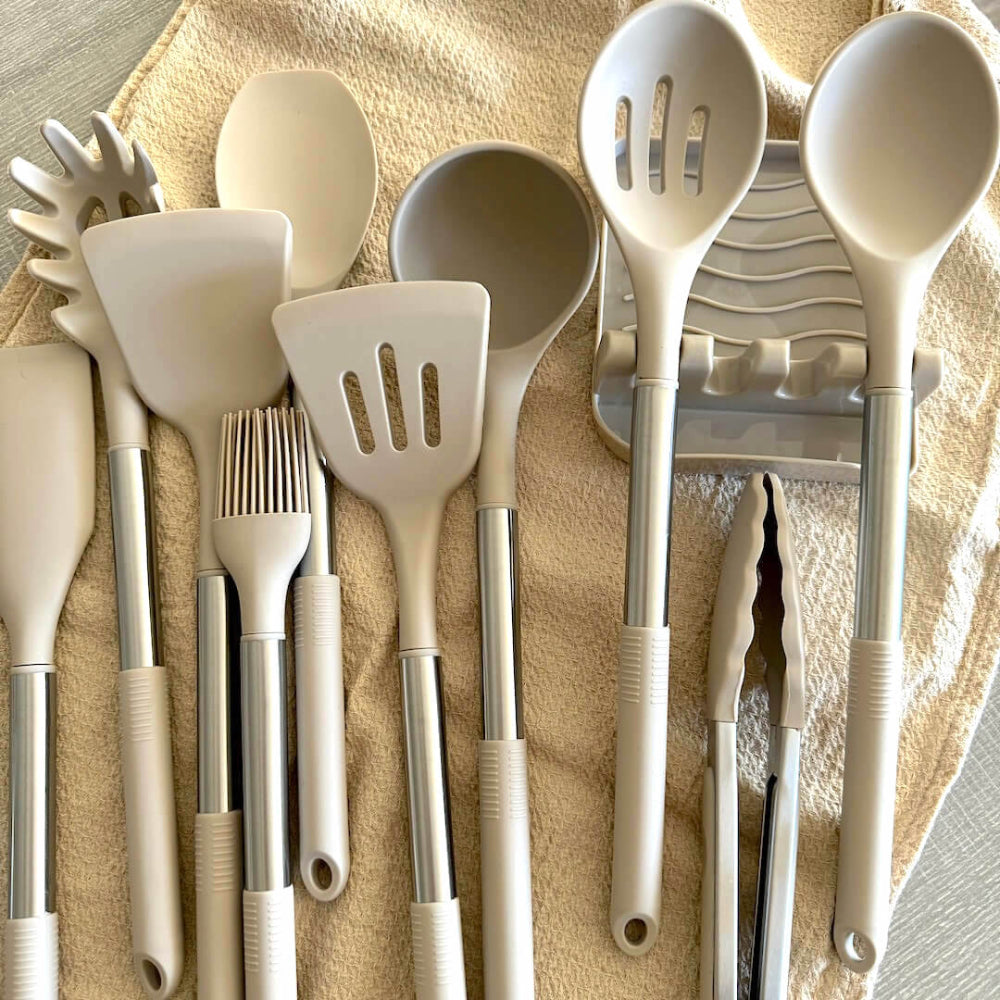 12ピースシリコーン調理器具セット-完全&快適に使用する