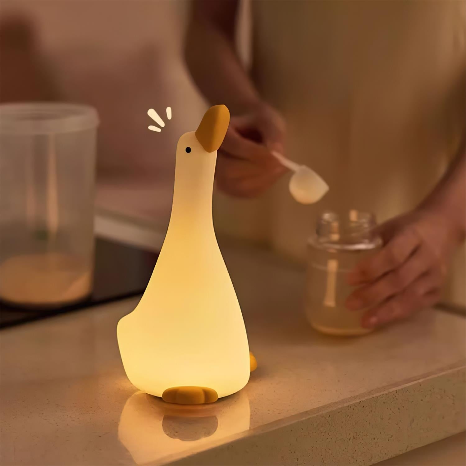 Enchanted Goose Nightlight - Tactile Light & Soothing Design