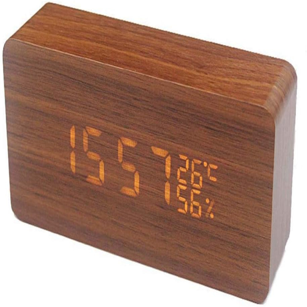 LED-klocka med röststyrning – Modern design och smart funktionalitet 