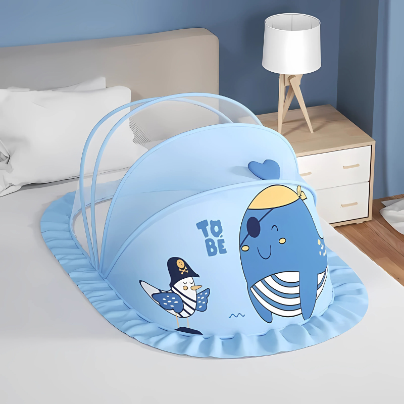 Mosquitera plegable para bebés - Barrera contra insectos y respiratoria