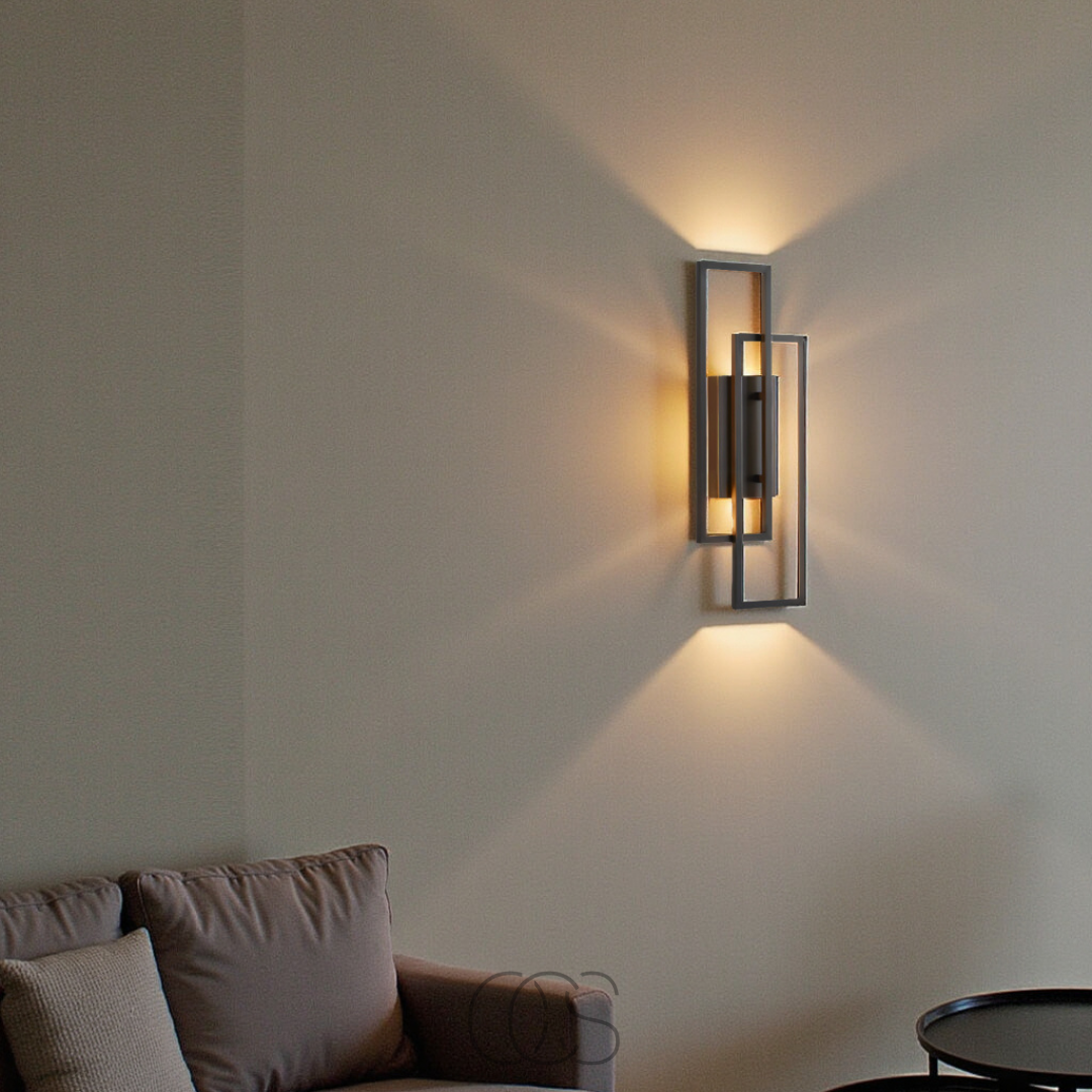Rechthoekige Geometrische Wandlamp – Elegantie En Moderniteit 