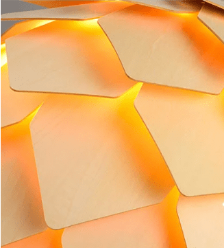 Lumină Suspendată Sculpturală – Design Inspirat Din Natură 