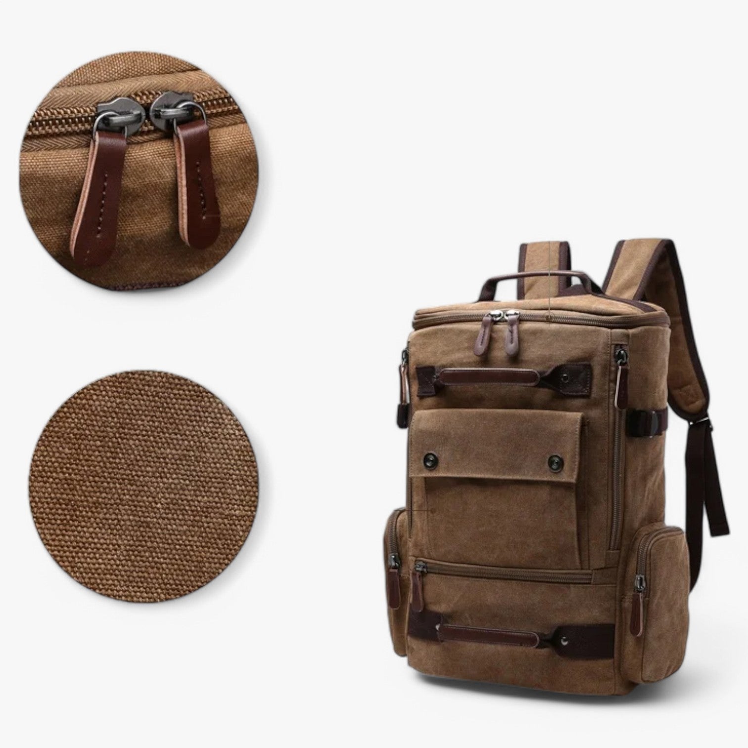 Vintage Rucksack mit Laptopfach 