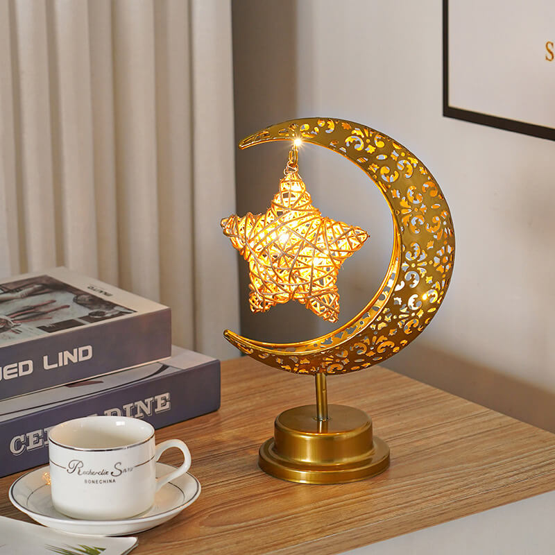 Lampe Goldener Mond - Magischer Glanz & verzauberte Stimmung