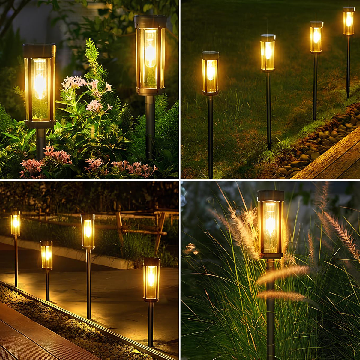 Torche Solaire De Jardin – Lumière Chaleureuse Et Écologique