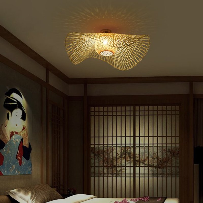 Lampe Suspendue En Osier Style Japonais – Nature Et Sérénité