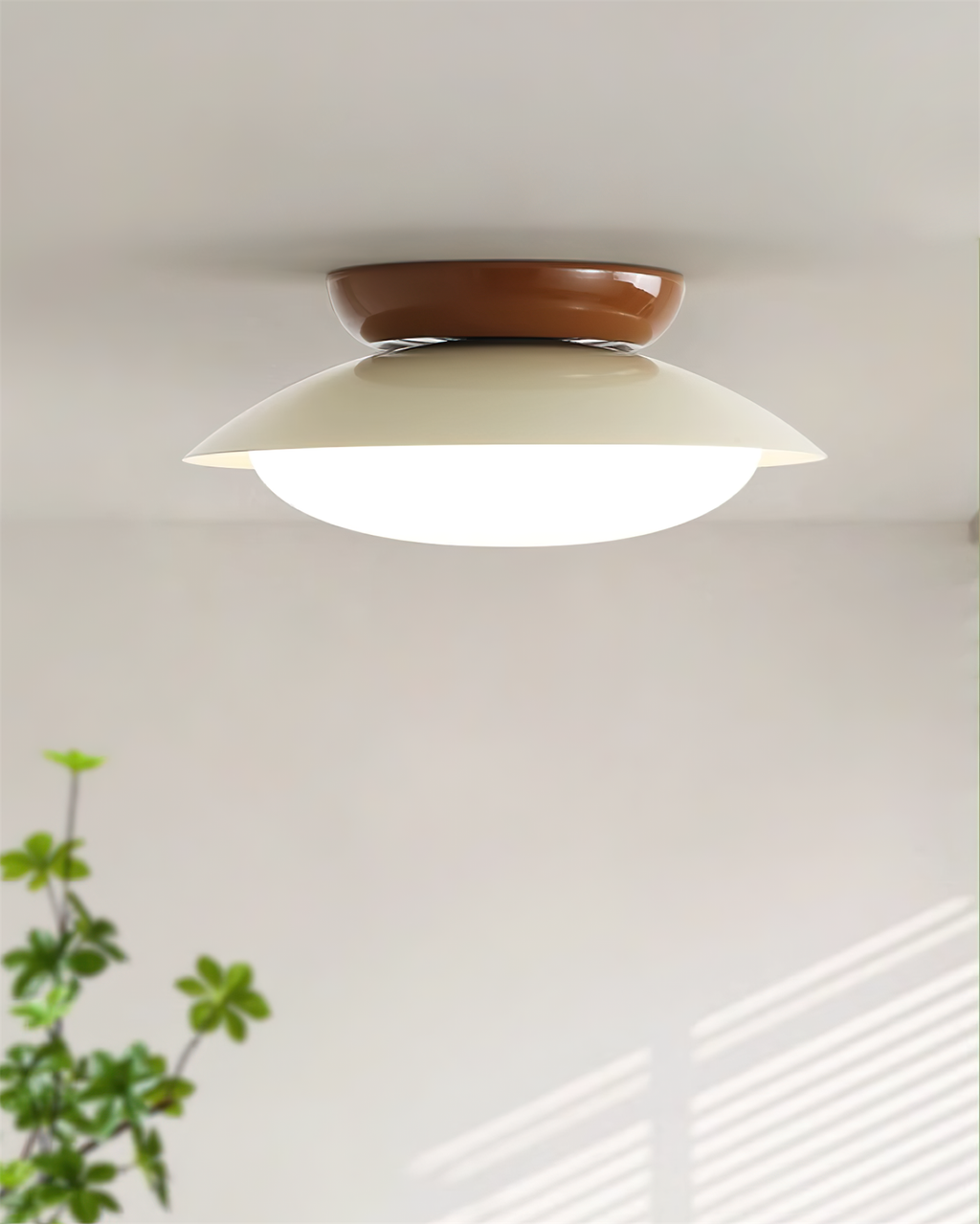 Plafón LED redondo - Resplandor natural y discreta elegancia