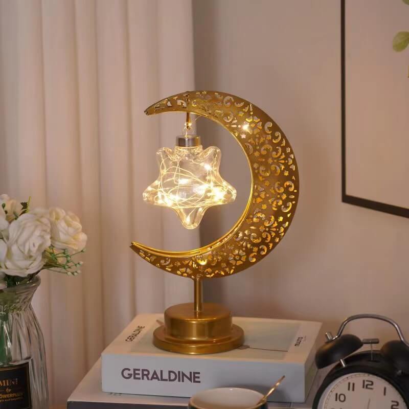 Lampe Goldener Mond - Magischer Glanz & verzauberte Stimmung