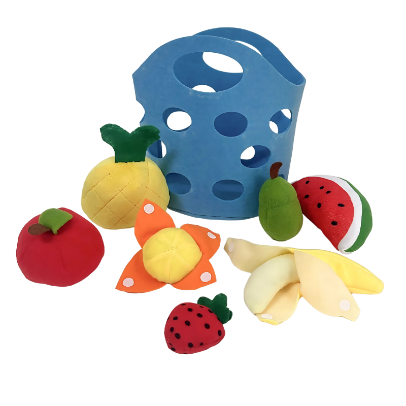 Cesta de mercado de fieltro para niños - Diversión y descubrimiento diarios