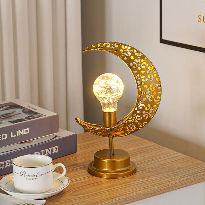 Lampe Goldener Mond - Magischer Glanz & verzauberte Stimmung