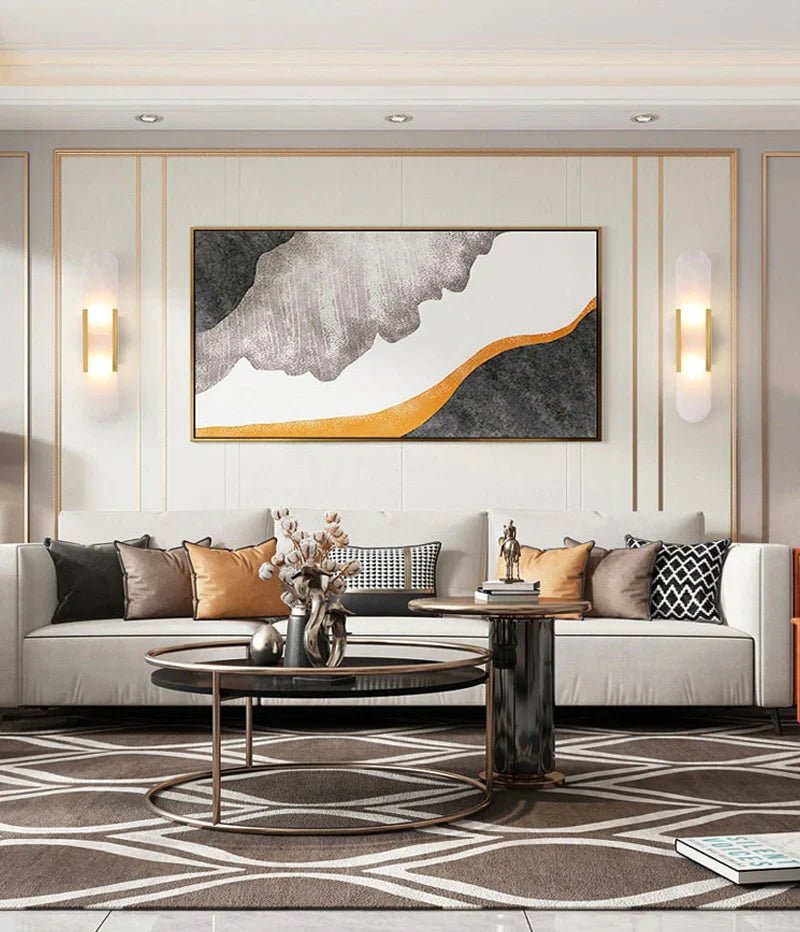 Zwarte en Gouden LED Wandlamp – Moderne Elegantie en Chic Ontwerp 