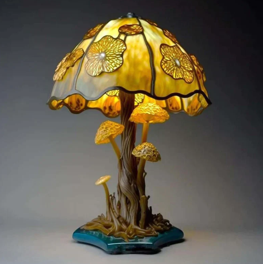 Lysestake i glassmaleri – Mykt lys og varm atmosfære 