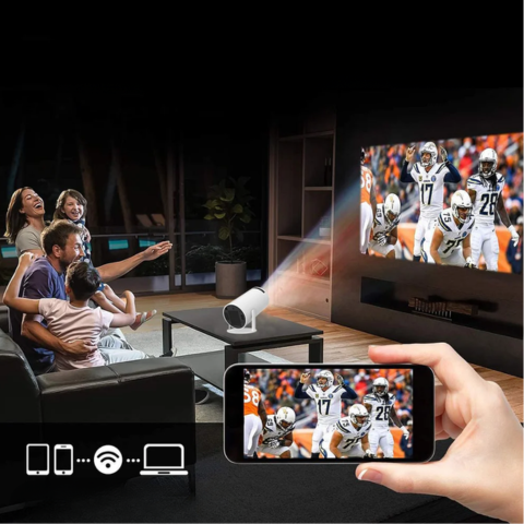 Φορητός Προβολέας Κινηματογράφου Υψηλής Ευκρίνειας 