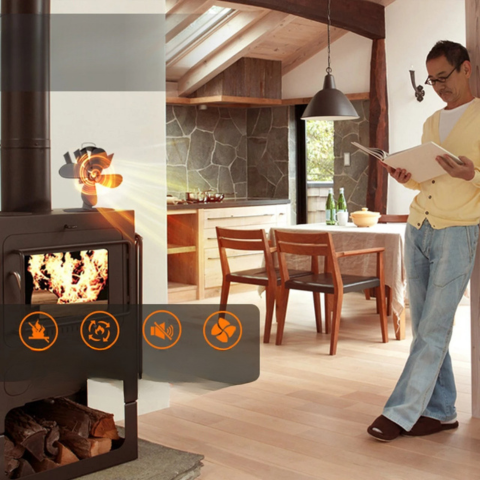 Peisvifte med 5 blader — Optimal varmefordeling 