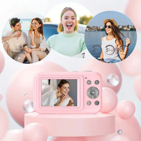 Retro-digitaalikamera - klassinen muotoilu ja HD-laatu