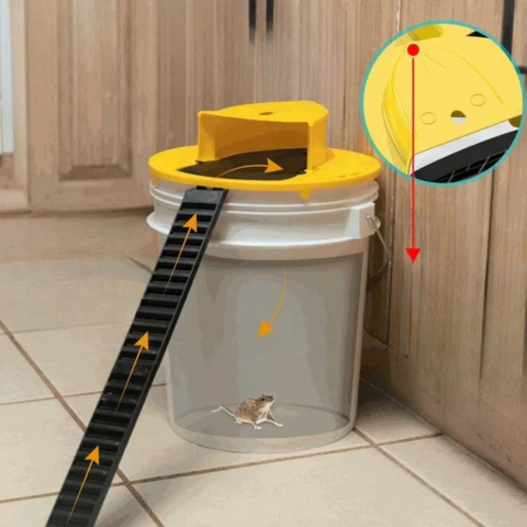 Bucket Lid Mouse Trap - Automatic & Contactless System