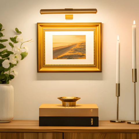 Langaton USB-ladattava LED-seinävalaisin - täysi kierto ja kätevä lataus