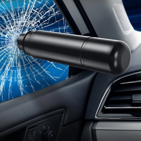 Compact Automotive Safety Tool - Practical Design For Immediate Use