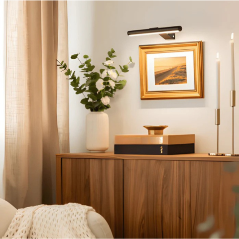 Langaton USB-ladattava LED-seinävalaisin - täysi kierto ja kätevä lataus