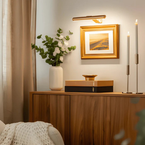 Langaton USB-ladattava LED-seinävalaisin - täysi kierto ja kätevä lataus