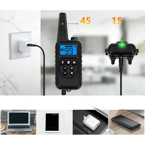 Ovladač na výcvikový obojek – Dosah 800 m, Vodotěsný a Dobíjecí 