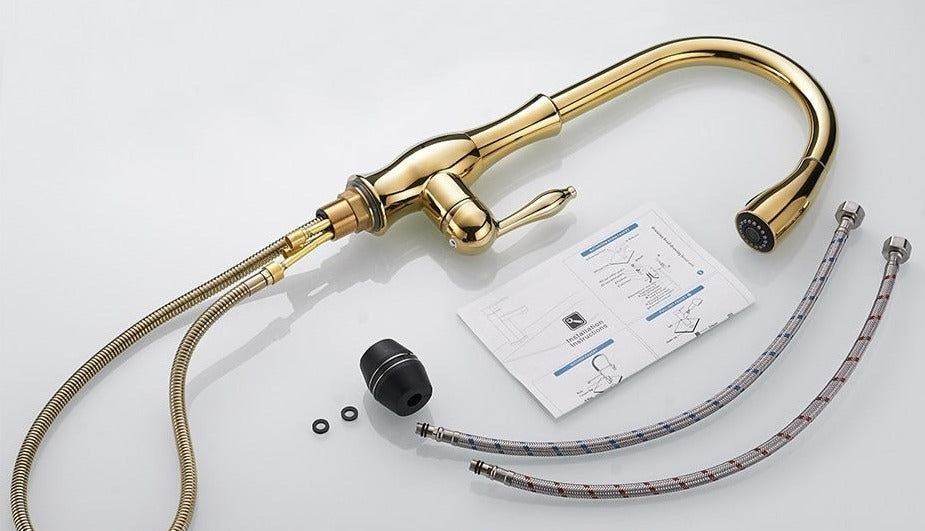 صنبور مطبخ قابل للسحب - توفير المساحة والمرونة 