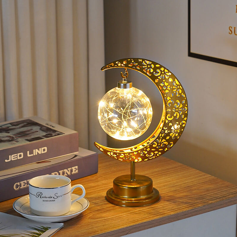 Lampe Goldener Mond - Magischer Glanz & verzauberte Stimmung