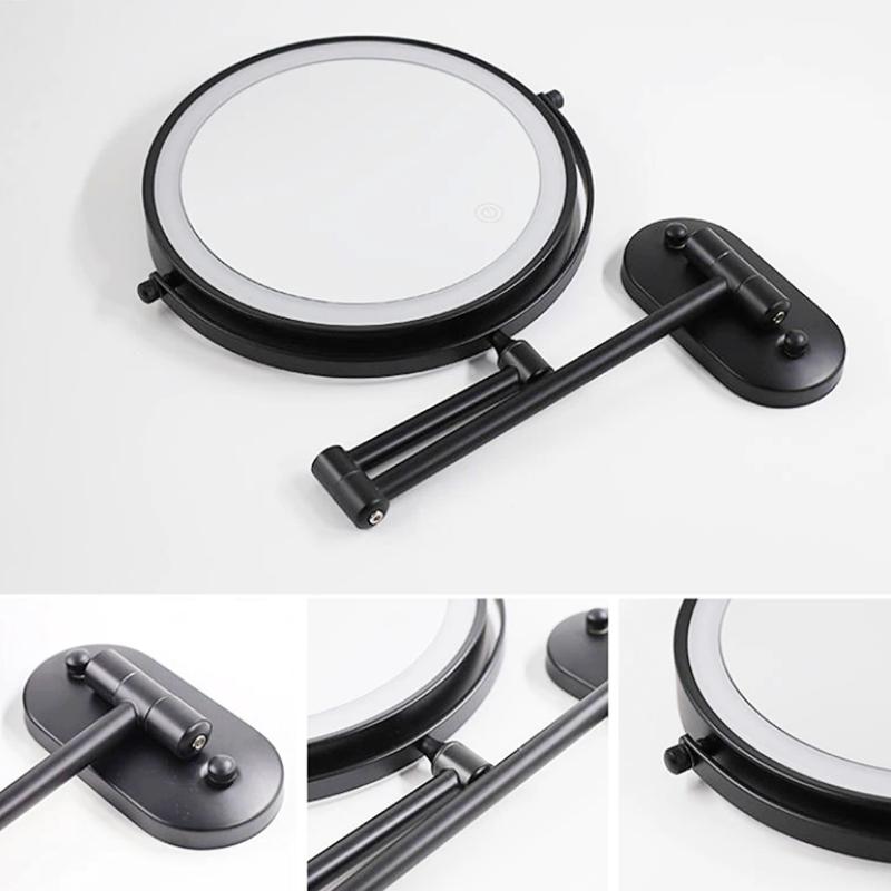 Makeup Spejl – LED-belysning, Forstørrelseseffekt Og Trådløs 